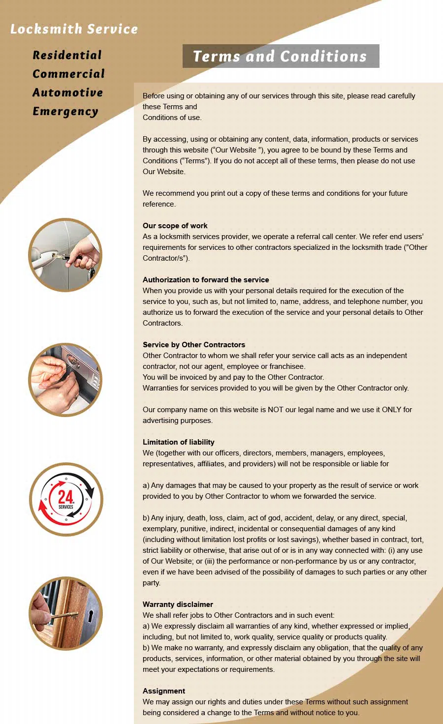 Morton Locksmith Store, Morton, PA 610-973-5281 - Terms-and-Condition